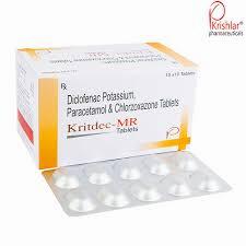 A box of Kriadec-MR tablets, a medication used to treat pain.