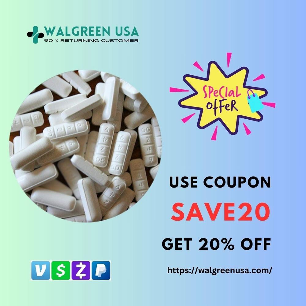 A white background with blue and purple text that reads Walgreen USA 90% returning customer with a coupon code to save 20% off.
