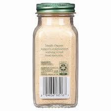 A small glass jar of Simply Organic Ground Ginger.