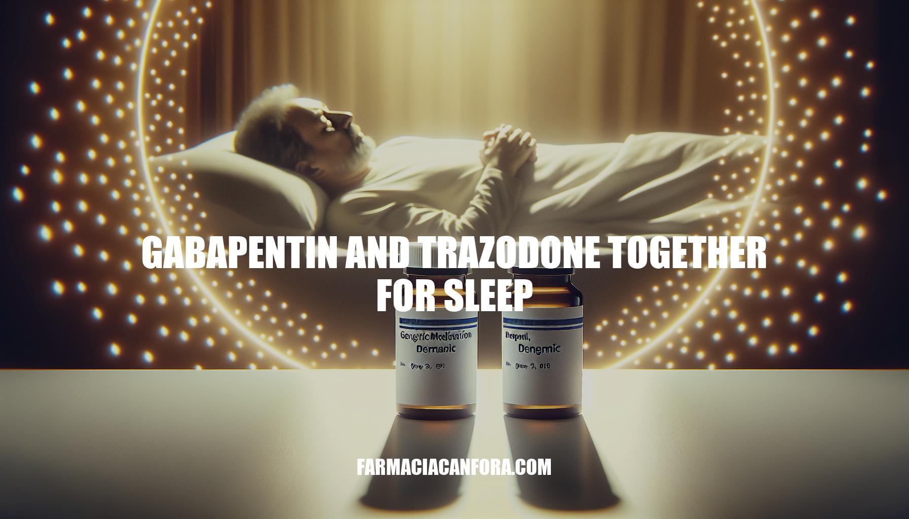 Combining Gabapentin and Trazodone for Better Sleep