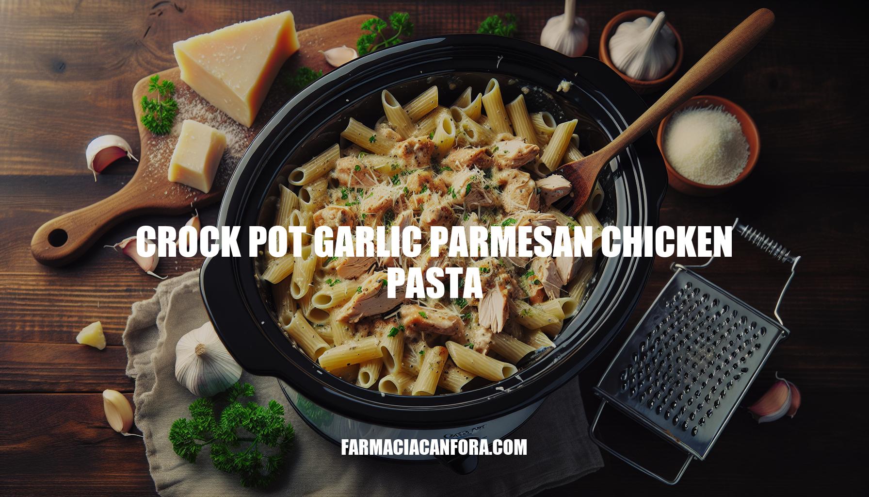 Delicious Crock Pot Garlic Parmesan Chicken Pasta Recipe