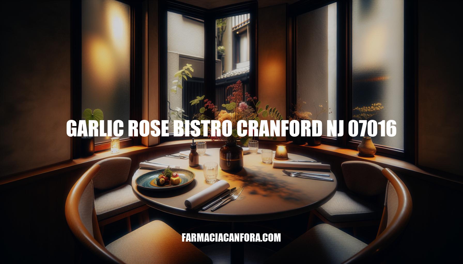 Discover Garlic Rose Bistro Cranford NJ 07016