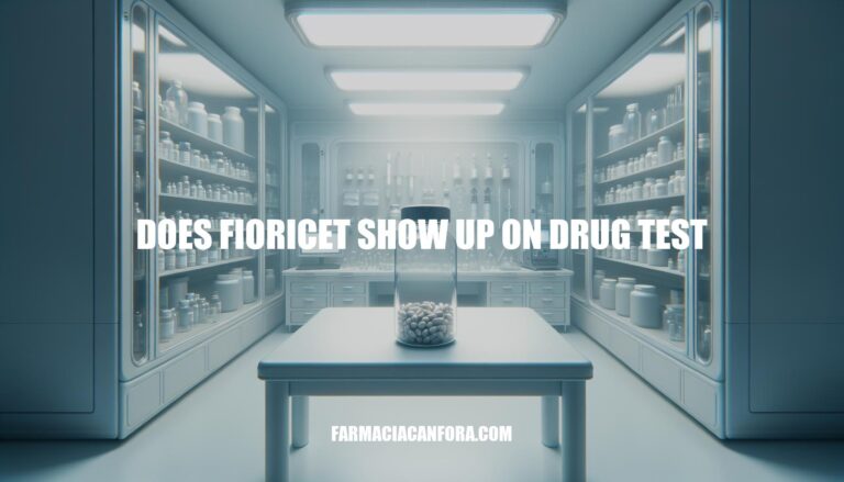 Does Fioricet Show Up on Drug Test