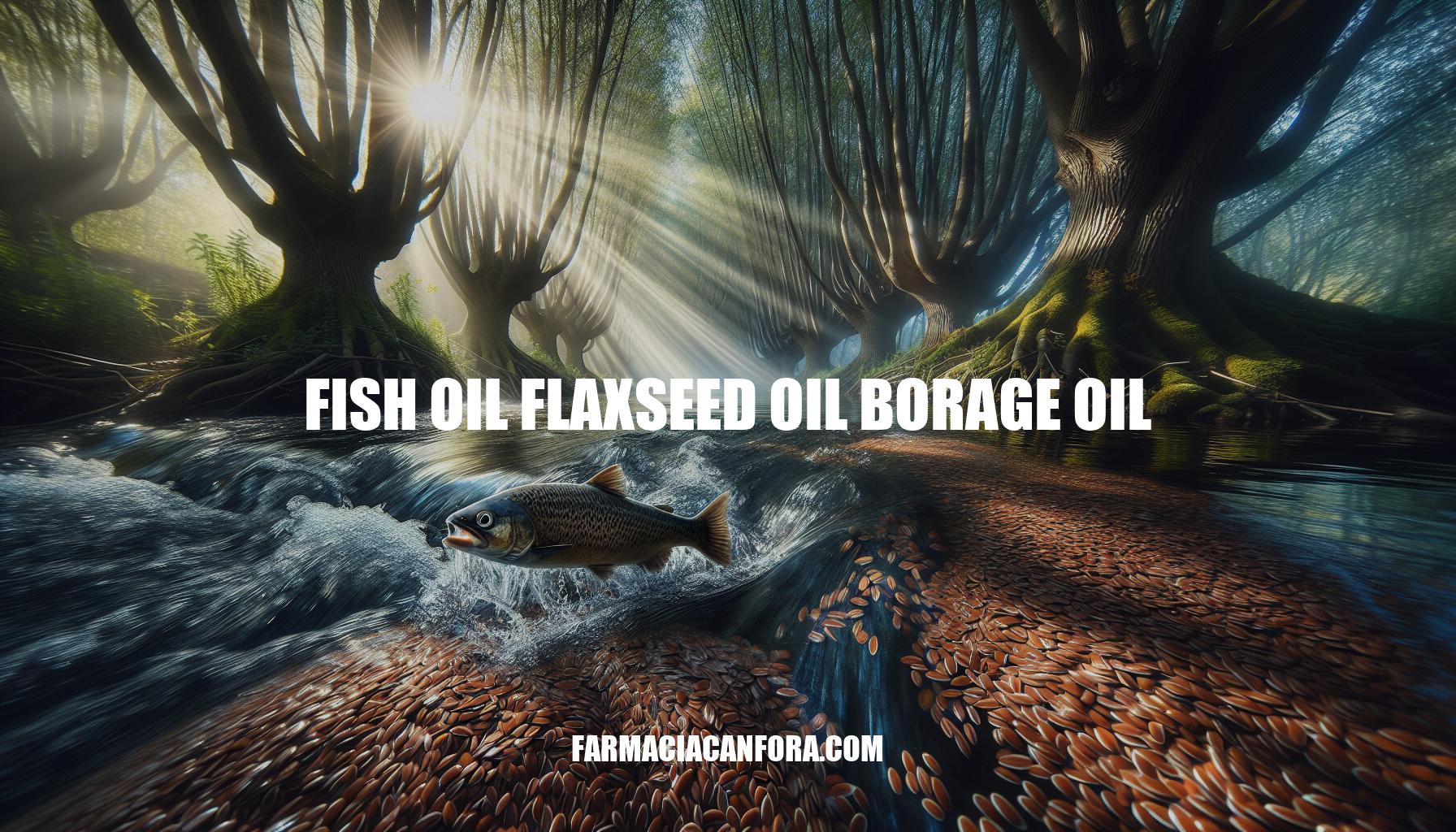 The Benefits of Fish Oil, Flaxseed Oil, and Borage Oil: A Comprehensive Guide