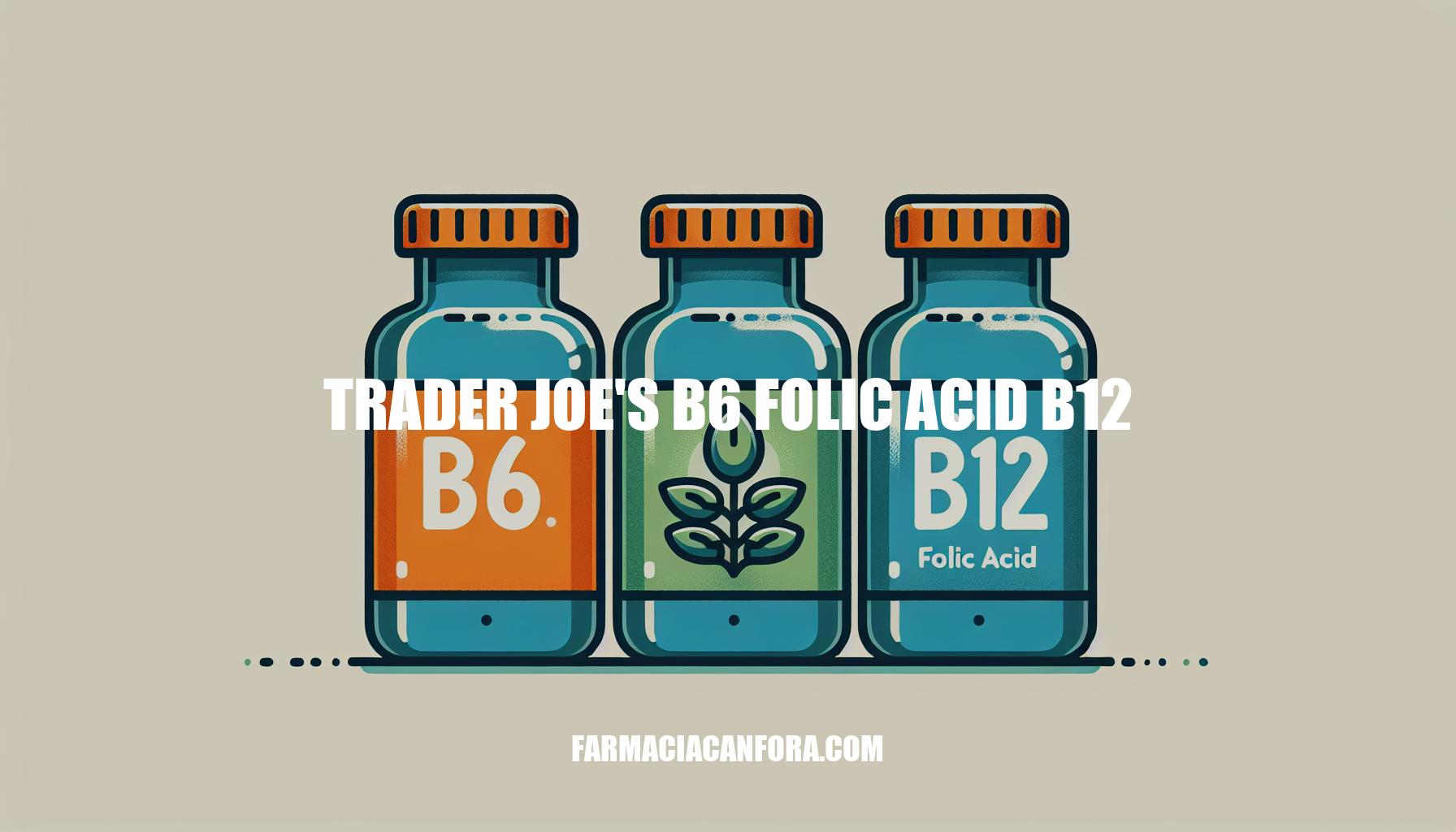 Trader Joe's B6 Folic Acid B12 Guide