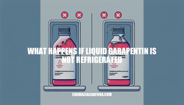 What Happens If Liquid Gabapentin Is Not Refrigerated