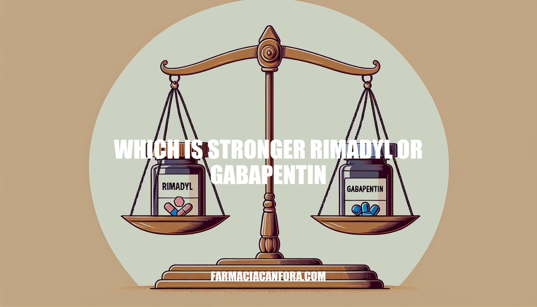 Which Is Stronger: Rimadyl or Gabapentin?