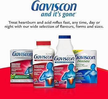A range of Gaviscon products to treat heartburn and acid reflux.