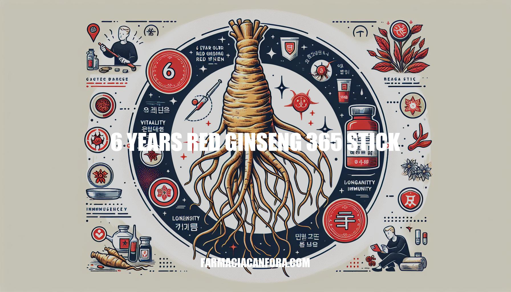 6-Year Red Ginseng 365 Stick: Benefits and Usage Guide