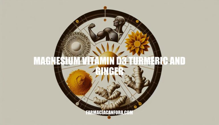 Benefits of Magnesium, Vitamin D3, Turmeric, and Ginger
