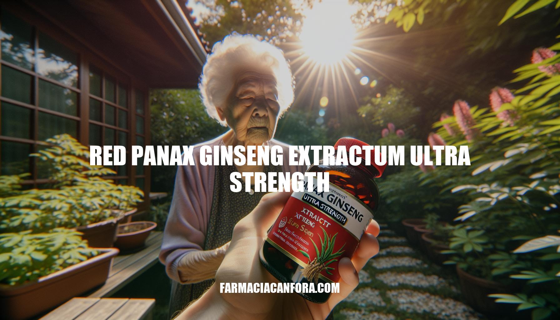 The Benefits of Red Panax Ginseng Extractum Ultra Strength