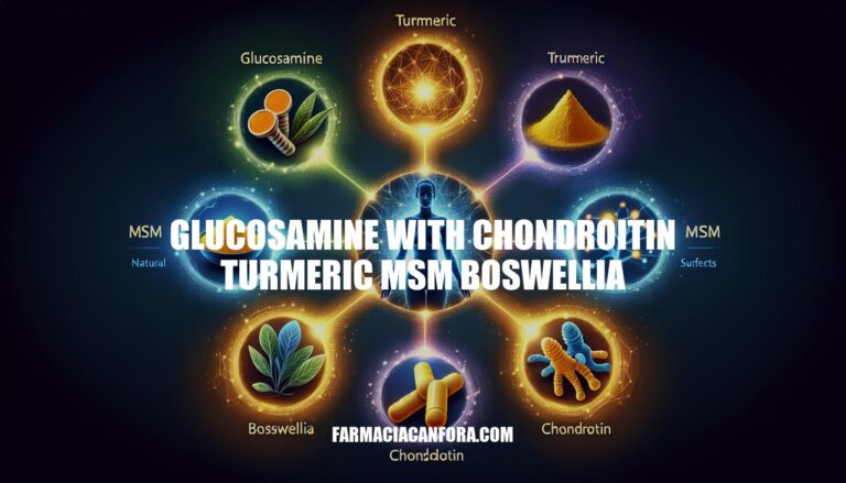 Benefits of Glucosamine with Chondroitin Turmeric MSM Boswellia