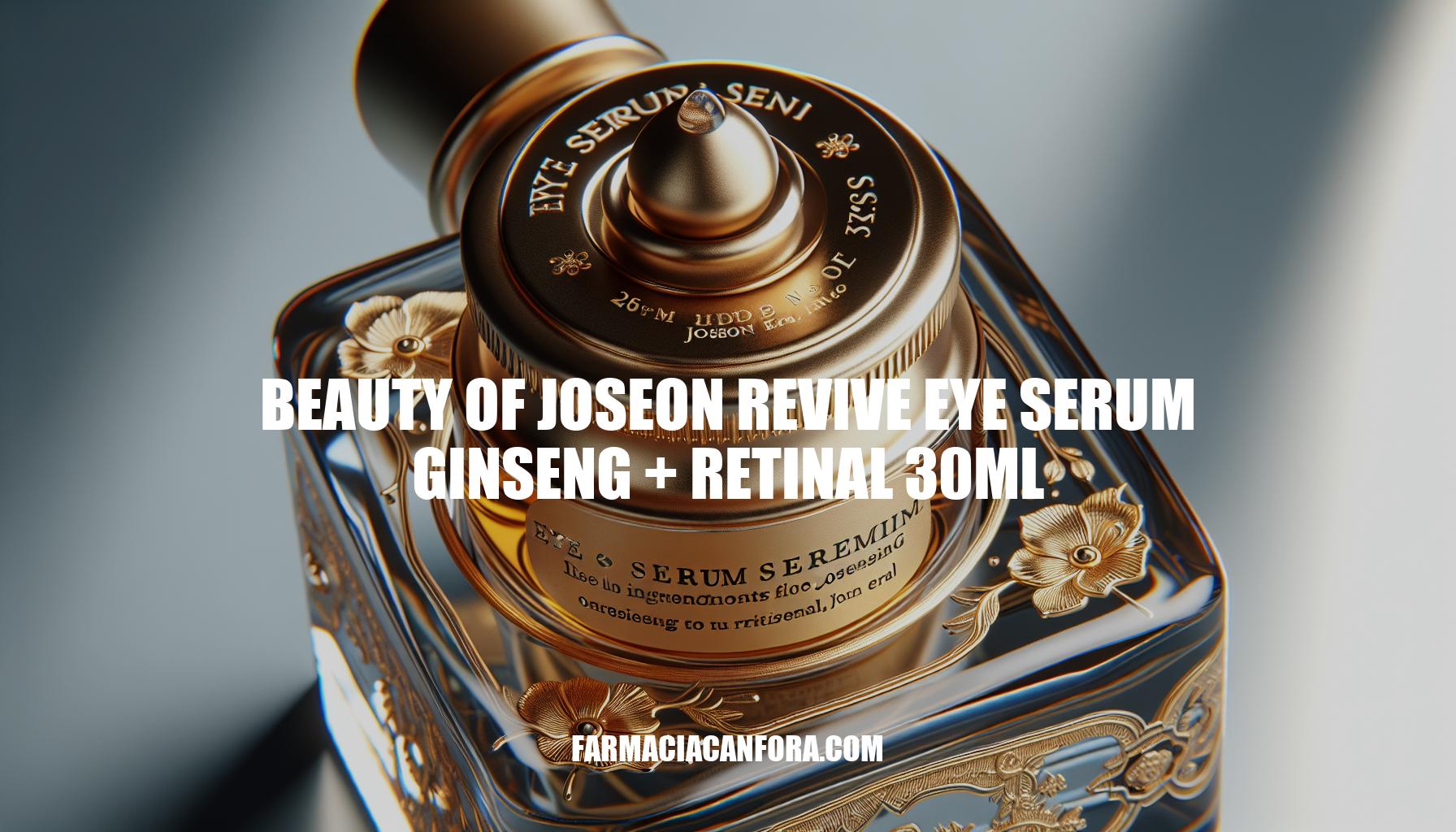 Discover the Beauty of Joseon Revive Eye Serum Ginseng + Retinal 30ml