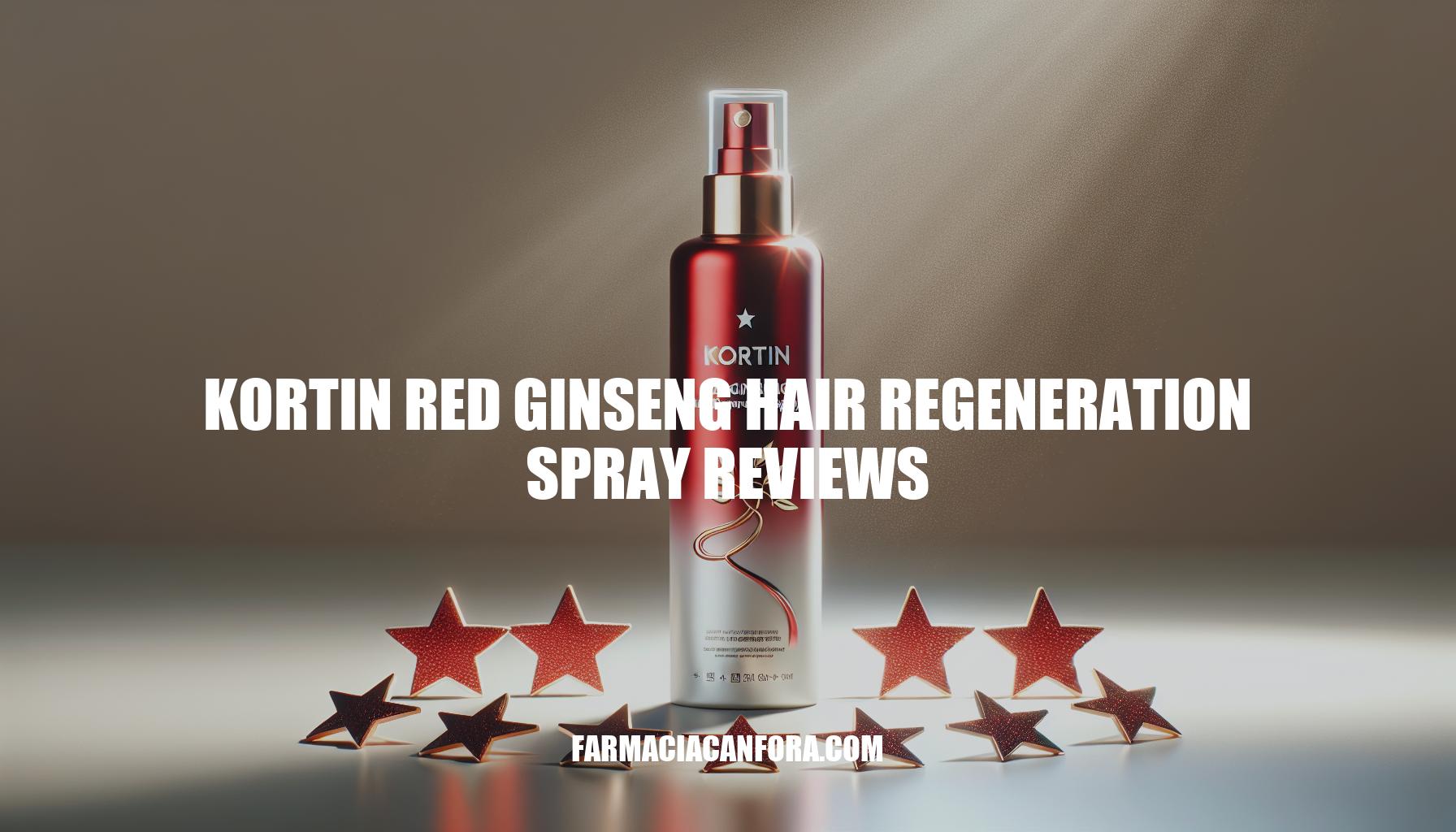Kortin Red Ginseng Hair Regeneration Spray Reviews