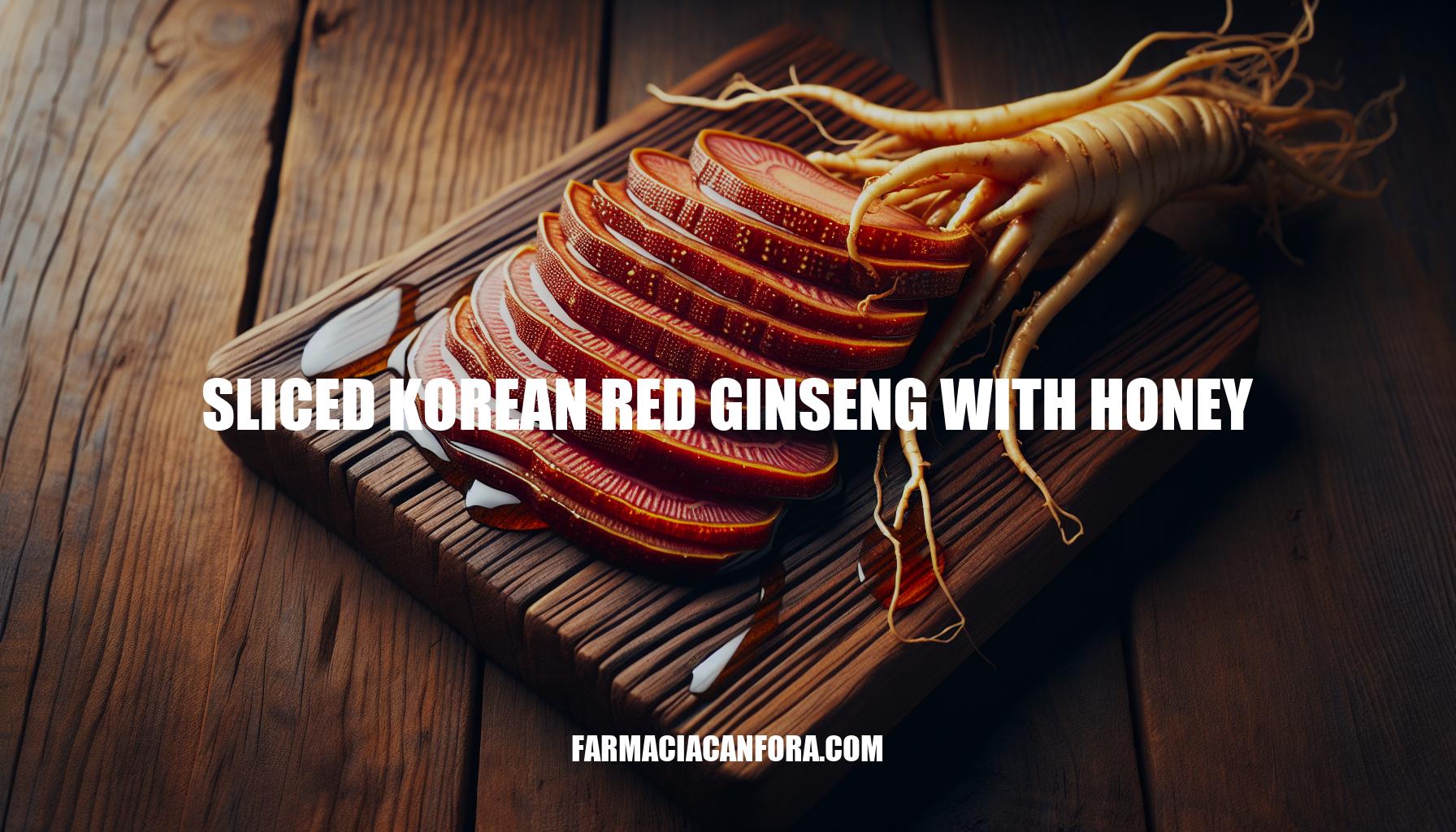 Premium Sliced Korean Red Ginseng with Honey