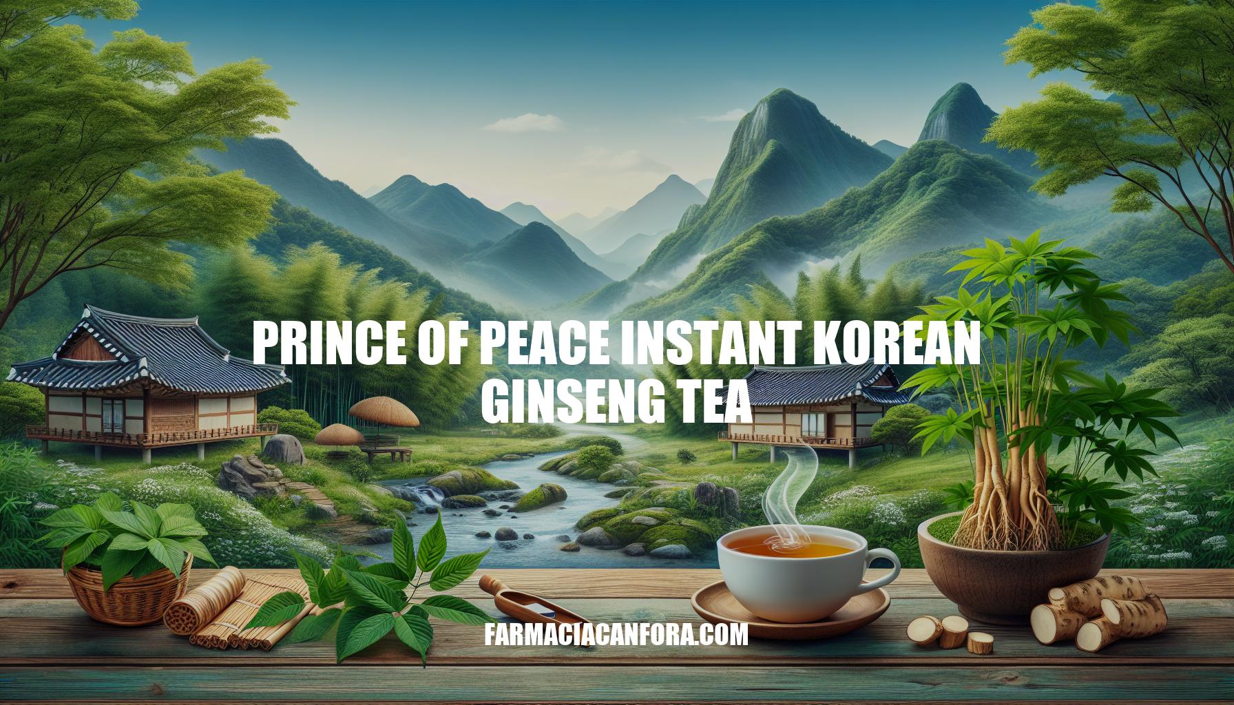 Prince of Peace Instant Korean Ginseng Tea: Benefits and Usage