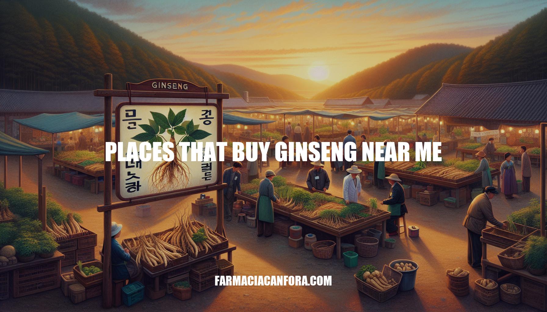Top Places That Buy Ginseng Near Me