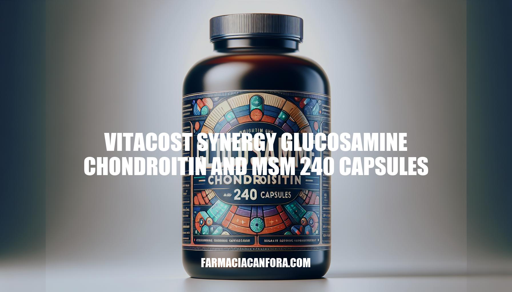 Vitacost Synergy Glucosamine Chondroitin and MSM 240 Capsules: Benefits and Uses