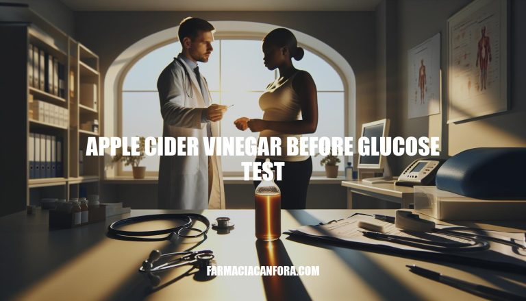 Apple Cider Vinegar Before Glucose Test: What You Need to Know