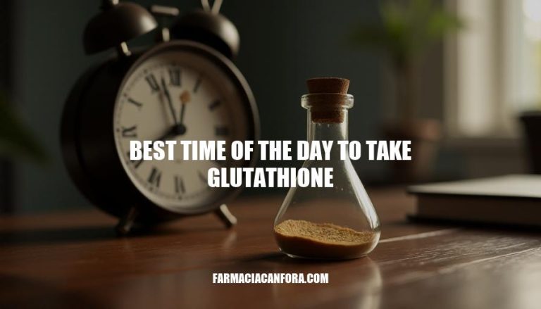 Best Time of Day to Take Glutathione: Morning, Evening, or Anytime?