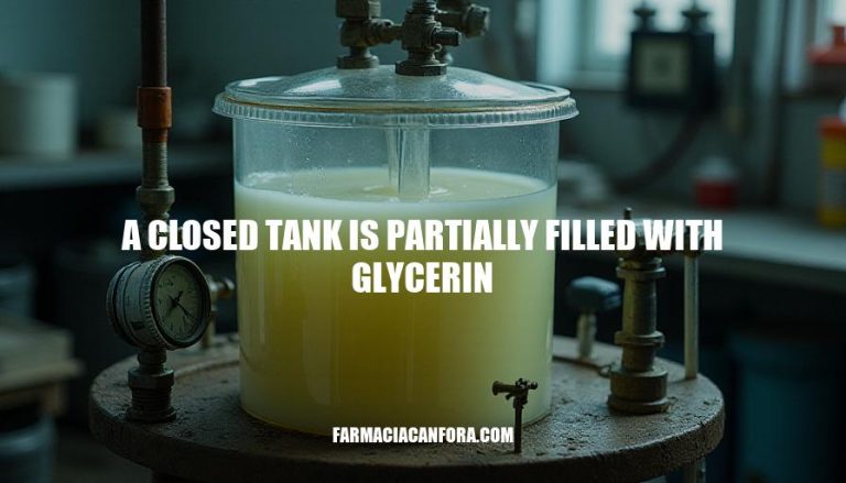 Calculating Pressure in Partially Filled Glycerin Tanks: A Closed System Analysis