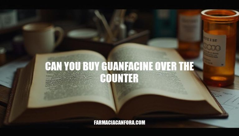 Can You Buy Guanfacine Over The Counter: A Comprehensive Guide