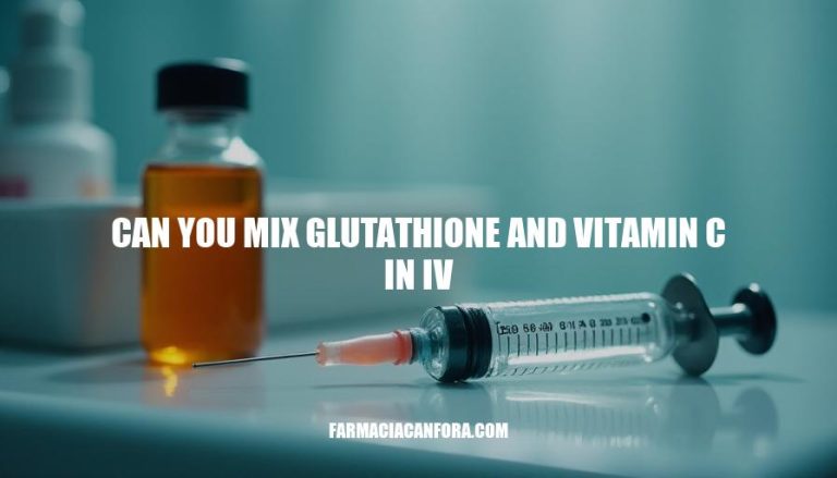 Can You Mix Glutathione and Vitamin C in IV: Safety, Benefits, and Best Practices