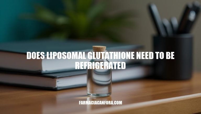 Does Liposomal Glutathione Need Refrigeration: Storage and Handling Guidelines