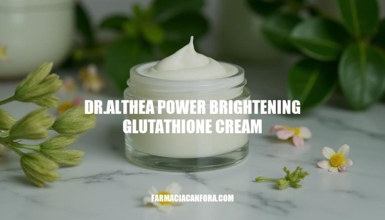 Dr. Althea Power Brightening Glutathione Cream: Unlock Radiant Skin with Advanced Formula