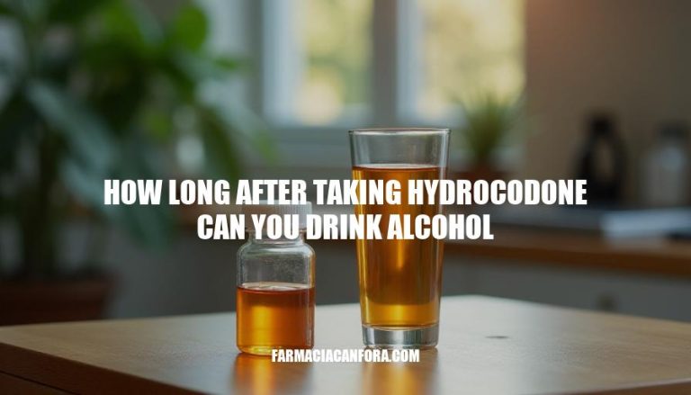 Hydrocodone and Alcohol Interaction: Safe Waiting Period