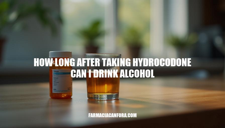 Hydrocodone and Alcohol Interaction: Safe Waiting Periods