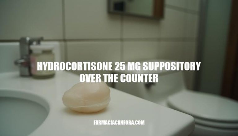 Hydrocortisone 25mg Suppositories: Over-the-Counter Relief