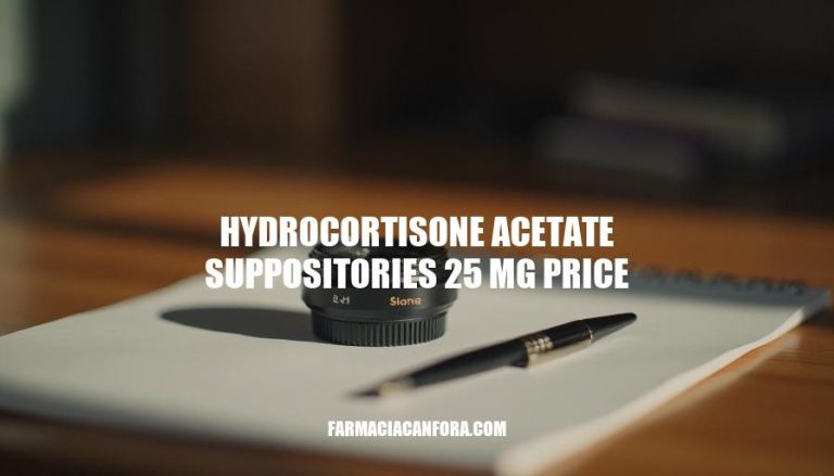 Hydrocortisone Acetate Suppositories 25mg Price: A Comprehensive Guide