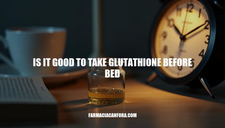 Is It Good to Take Glutathione Before Bed: Benefits and Risks