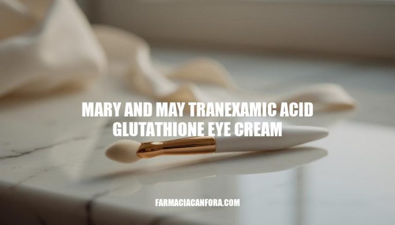 Mary & May Tranexamic Acid Glutathione Eye Cream: Unlocking Radiant, Youthful Eyes