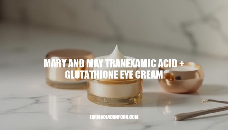 Mary and May Tranexamic Acid + Glutathione Eye Cream: A Powerful Anti-Aging Solution