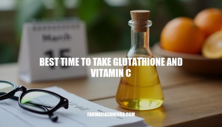 Optimizing Your Health: The Best Time to Take Glutathione and Vitamin C