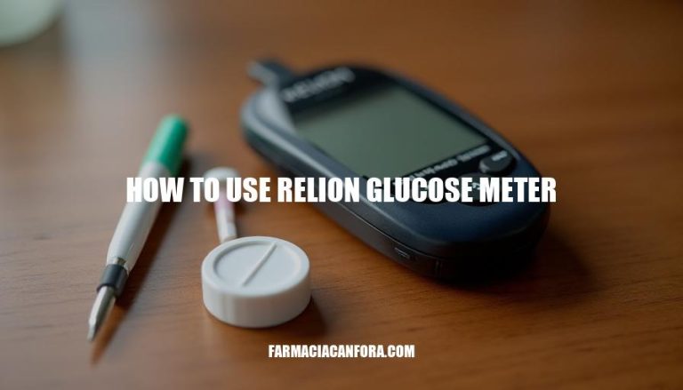 ReliOn Glucose Meter User Guide: How to Use for Accurate Blood Sugar Readings