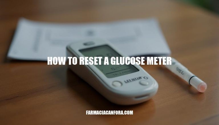 Resetting Your Glucose Meter: A Step-by-Step Guide Including How to Reset a Glucose Meter