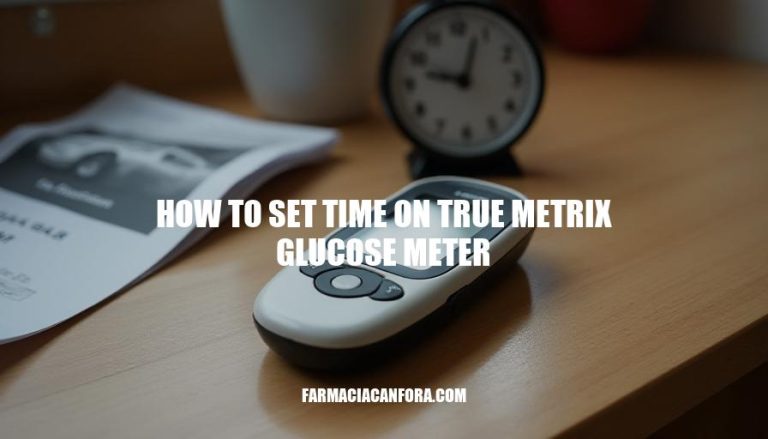 Setting Time on True Metrix Glucose Meter: A Step-by-Step Guide