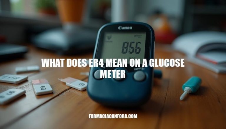 Understanding ER4 Error Codes on Glucose Meters: Causes, Fixes & Prevention