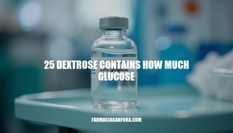 Understanding Glucose Content in 25 Dextrose Solutions