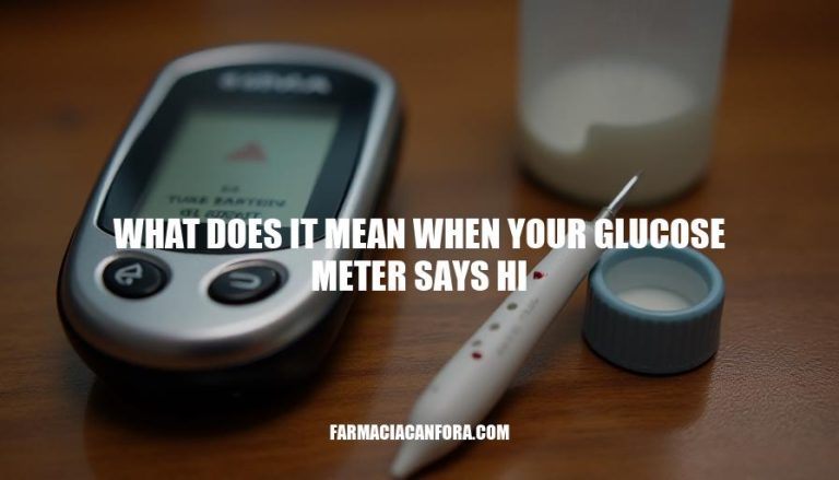 What Does It Mean When Your Glucose Meter Says HI? A Guide for Diabetics