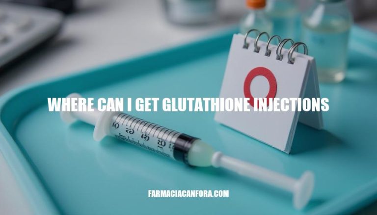 Where Can I Get Glutathione Injections: A Comprehensive Guide