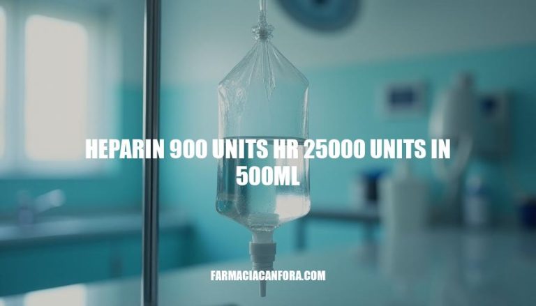 Heparin Infusion Protocol: 900 Units/hr, 25,000 Units in 500mL