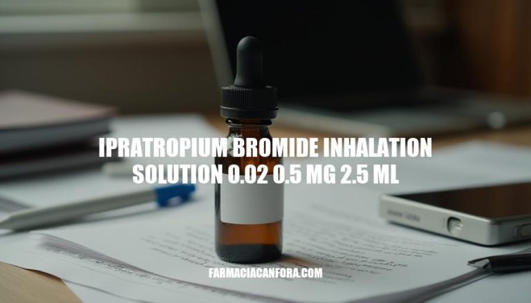 Ipratropium Bromide Inhalation Solution 0.02% 0.5mg/2.5ml: A Comprehensive Guide