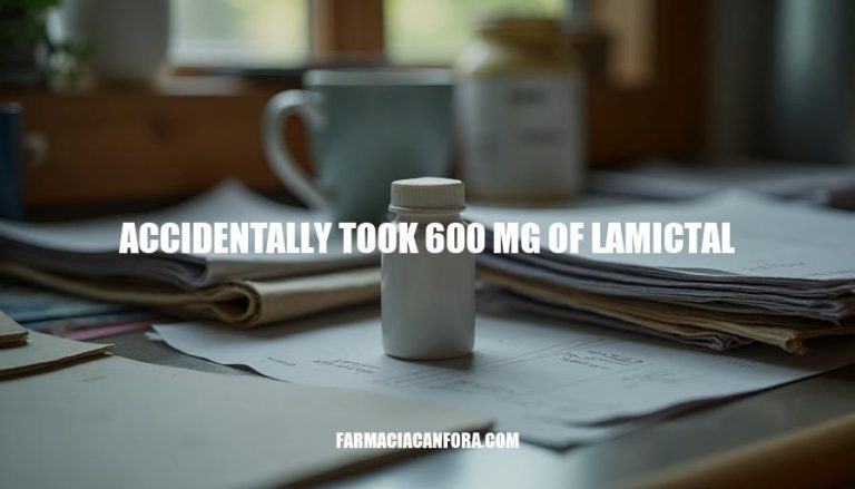 Accidental Lamictal Overdose: What to Do If You Took 600mg