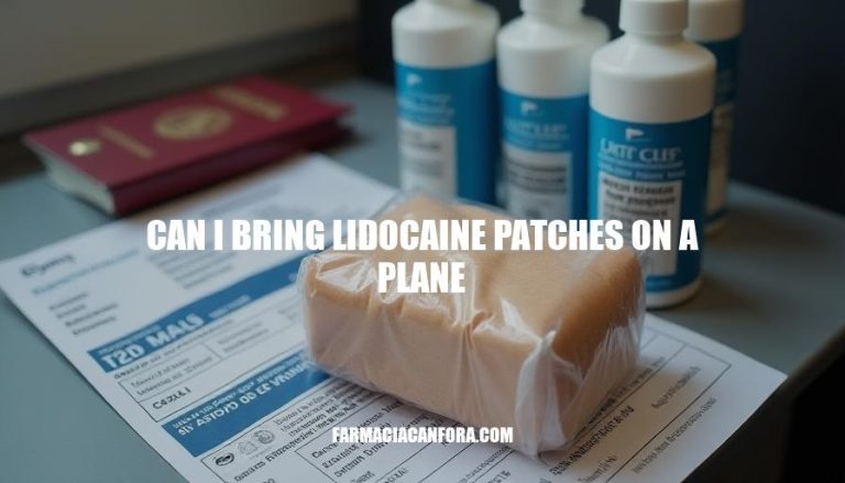 Can I Bring Lidocaine Patches on a Plane: TSA Regulations & Travel Considerations