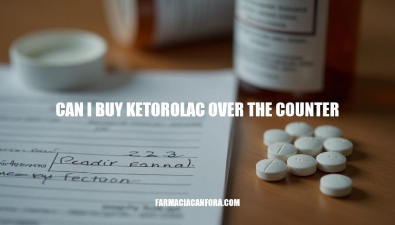 Can I Buy Ketorolac Over the Counter? Availability and Regulations Explained