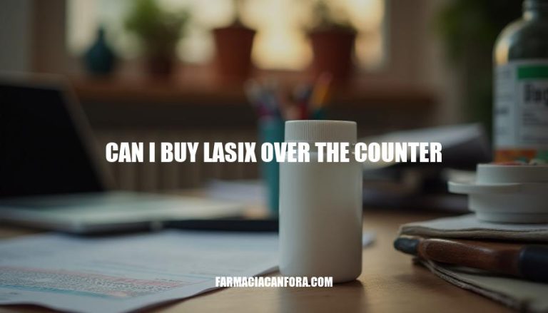 Can I Buy Lasix Over the Counter: A Guide to Availability and Regulations